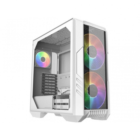 Cooler Master HAF 500 ARGB Mid-Tower Case - White